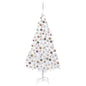 Artificial Pre-Lit Christmas Tree With Ball Set Pvc