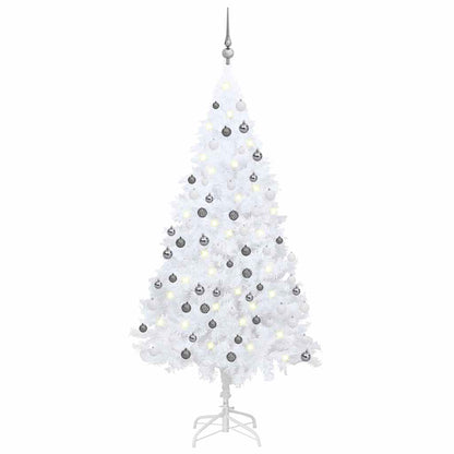 Artificial Pre-Lit Christmas Tree With Ball Set Pvc