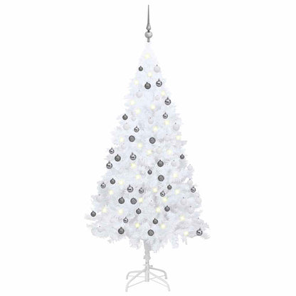 Artificial Pre-Lit Christmas Tree With Ball Set Pvc