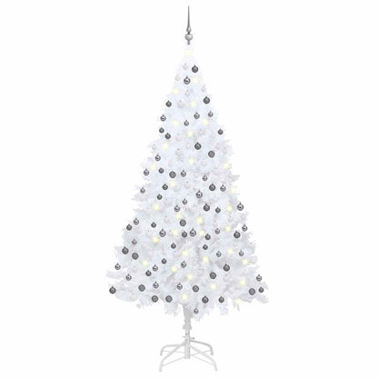 Artificial Pre-Lit Christmas Tree With Ball Set Pvc