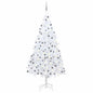 Artificial Pre-Lit Christmas Tree With Ball Set Pvc