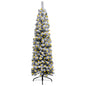 Slim Artificial Pre-Lit Christmas Tree With Ball Set