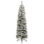 Slim Artificial Pre-Lit Christmas Tree With Ball Set