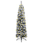 Slim Artificial Pre-Lit Christmas Tree With Ball Set
