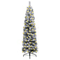 Slim Artificial Pre-Lit Christmas Tree With Ball Set