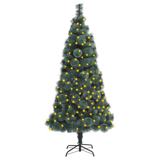 Artificial Pre-Lit Christmas Tree With Stand Green 120 Cm Pet