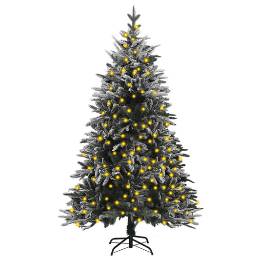 Artificial Pre-Lit Christmas Tree 180 Cm Pvc&Pe