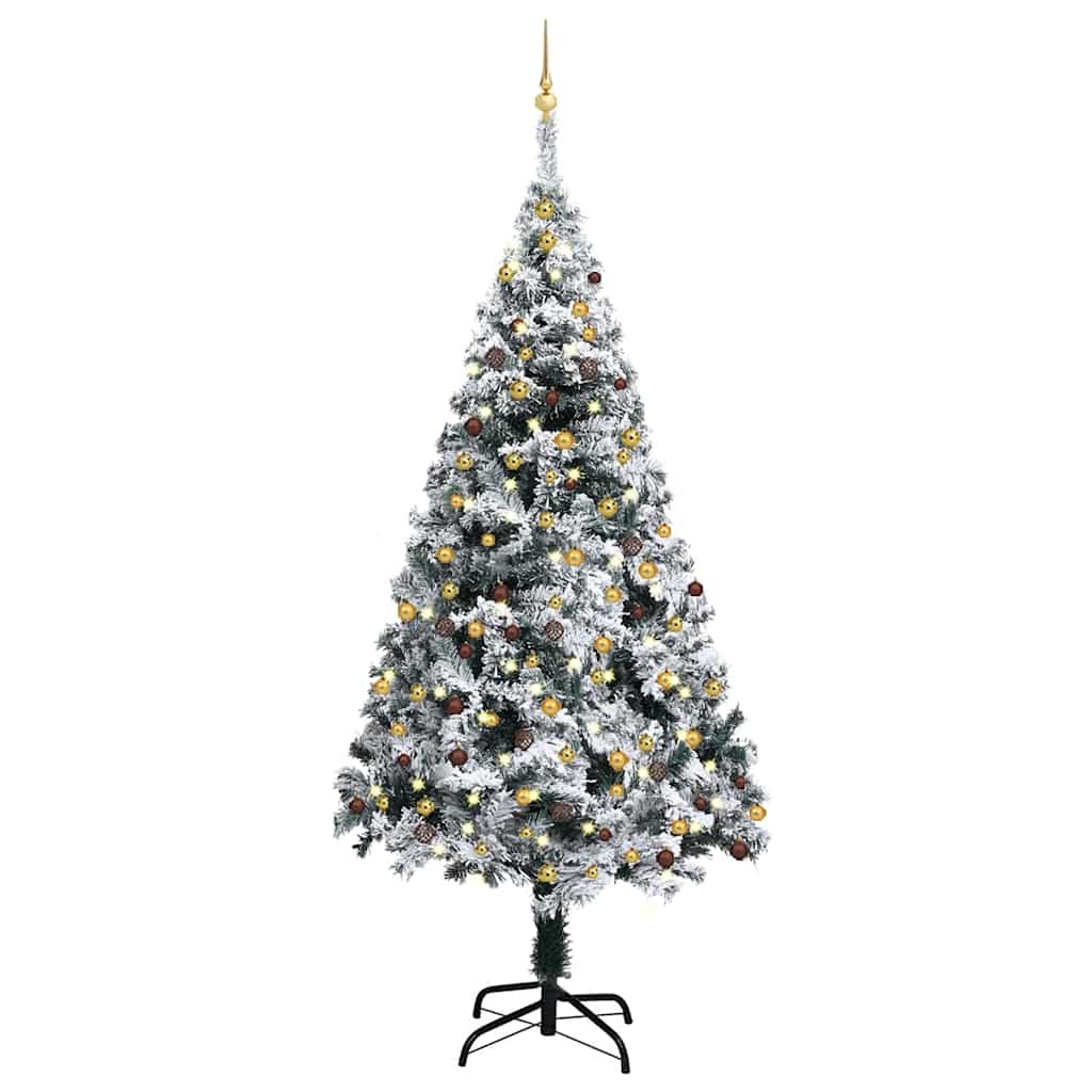 Artificial Christmas Tree Green 180 Cm Pvc, Steel And Plastic