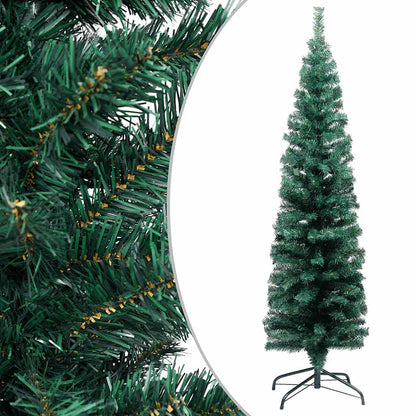 Slim Artificial Pre-Lit Christmas Tree With Ball Set