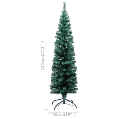 Slim Artificial Pre-Lit Christmas Tree With Ball Set