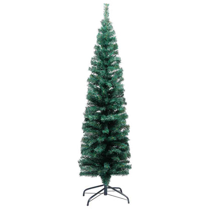 Slim Artificial Pre-Lit Christmas Tree With Ball Set