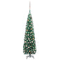 Slim Artificial Pre-Lit Christmas Tree With Ball Set