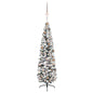 Slim Artificial Pre-Lit Christmas Tree With Ball Set