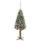 Slim Pre-Lit Christmas Tree With Ball Set Pvc
