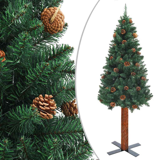 Slim Pre-Lit Christmas Tree With Ball Set Pvc