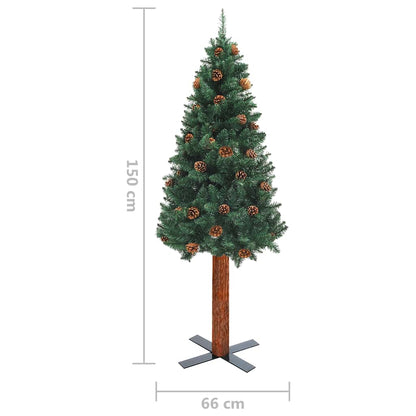 Slim Pre-Lit Christmas Tree With Ball Set Pvc