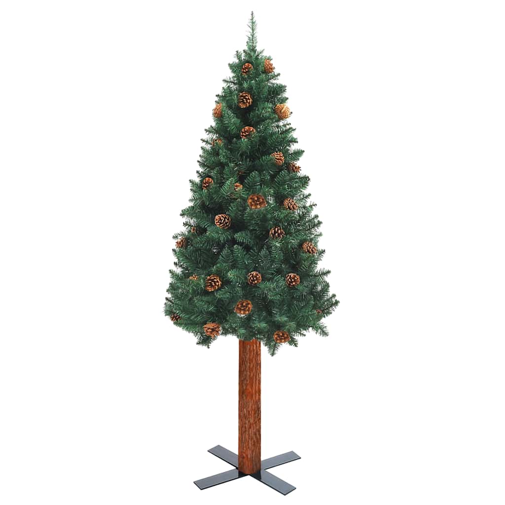 Slim Pre-Lit Christmas Tree With Ball Set Pvc