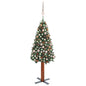 Slim Pre-Lit Christmas Tree With Ball Set Pvc
