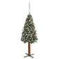 Slim Pre-Lit Christmas Tree With Ball Set Pvc