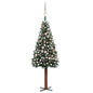 Slim Pre-Lit Christmas Tree With Ball Set Pvc