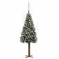 Slim Pre-Lit Christmas Tree With Ball Set Pvc