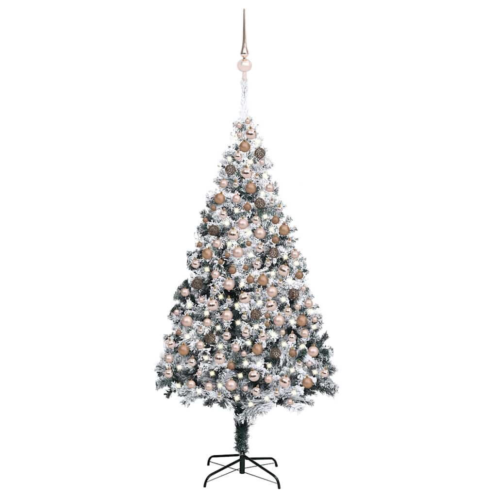 Artificial Christmas Tree Green 180 Cm Pvc, Steel And Plastic