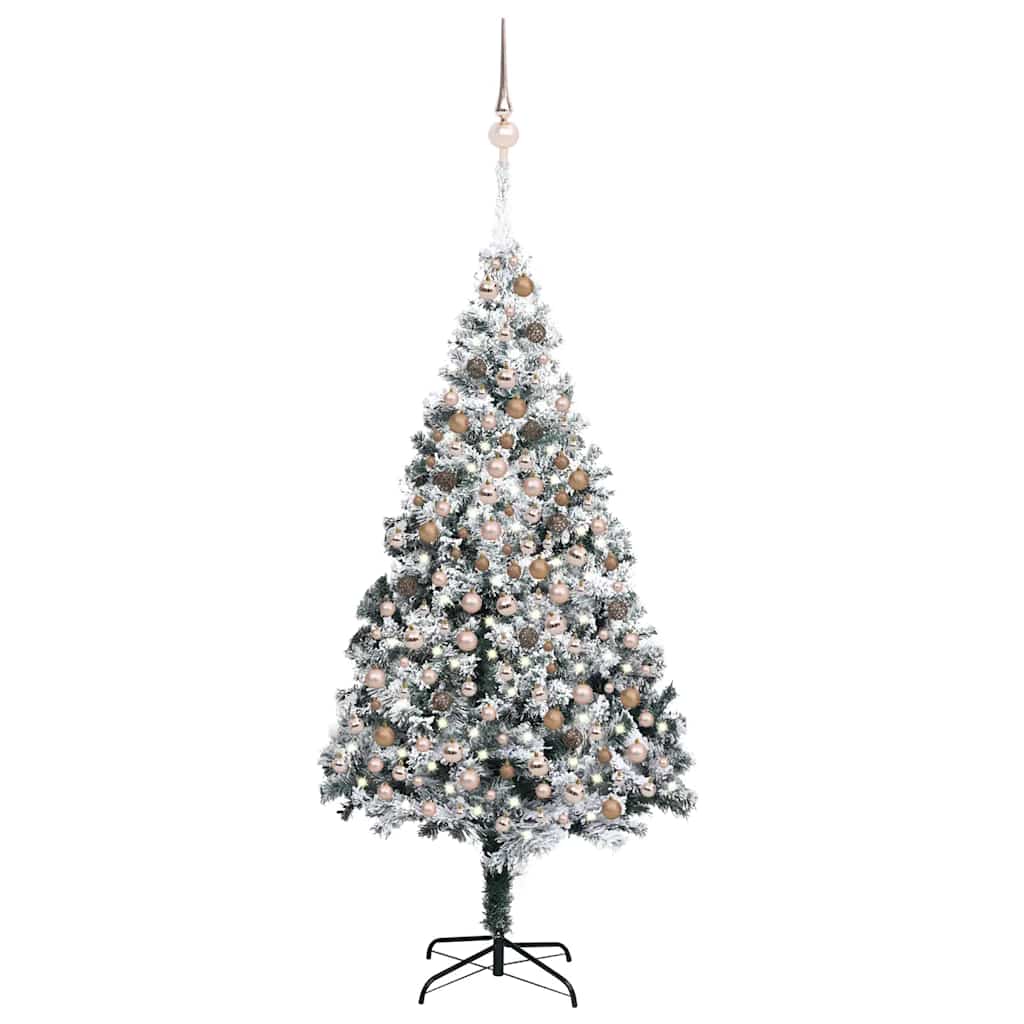 Artificial Christmas Tree Green 180 Cm Pvc, Steel And Plastic