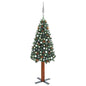 Slim Pre-Lit Christmas Tree With Ball Set Pvc