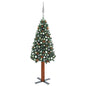 Slim Pre-Lit Christmas Tree With Ball Set Pvc