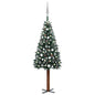 Slim Pre-Lit Christmas Tree With Ball Set Pvc