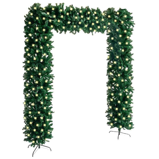 Christmas Tree Arch With Leds Green 240 Cm