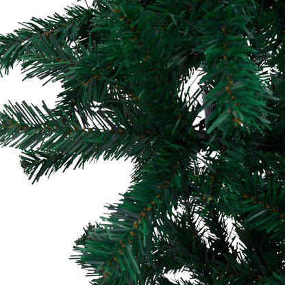 Upside-Down Artificial Pre-Lit Christmas Tree Green 240 Cm