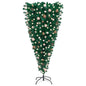 Upside-Down Artificial Pre-Lit Christmas Tree With Ball Set 210 Cm
