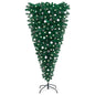 Upside-Down Artificial Pre-Lit Christmas Tree With Ball Set 210 Cm