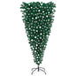 Upside-Down Artificial Pre-Lit Christmas Tree With Ball Set 210 Cm