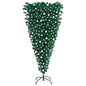 Upside-Down Artificial Pre-Lit Christmas Tree With Ball Set 210 Cm
