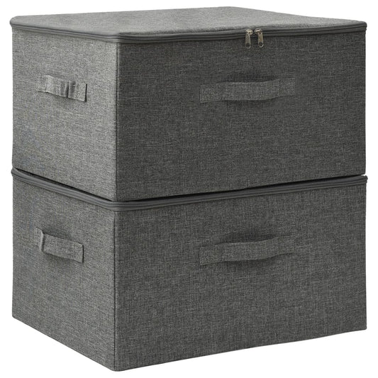 Storage Boxes 2 Pcs Fabric 43X34X23 Cm