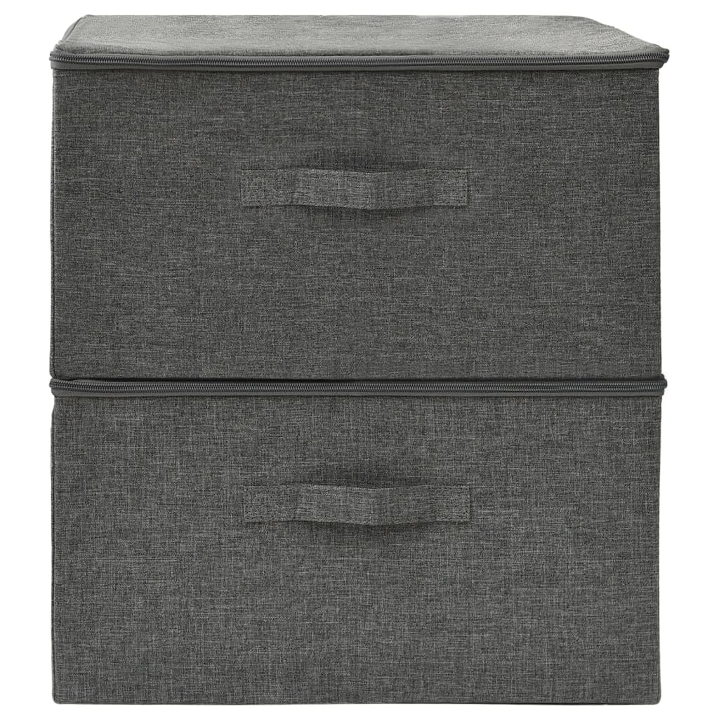 Storage Boxes 2 Pcs Fabric 43X34X23 Cm