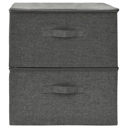 Storage Boxes 2 Pcs Fabric 43X34X23 Cm