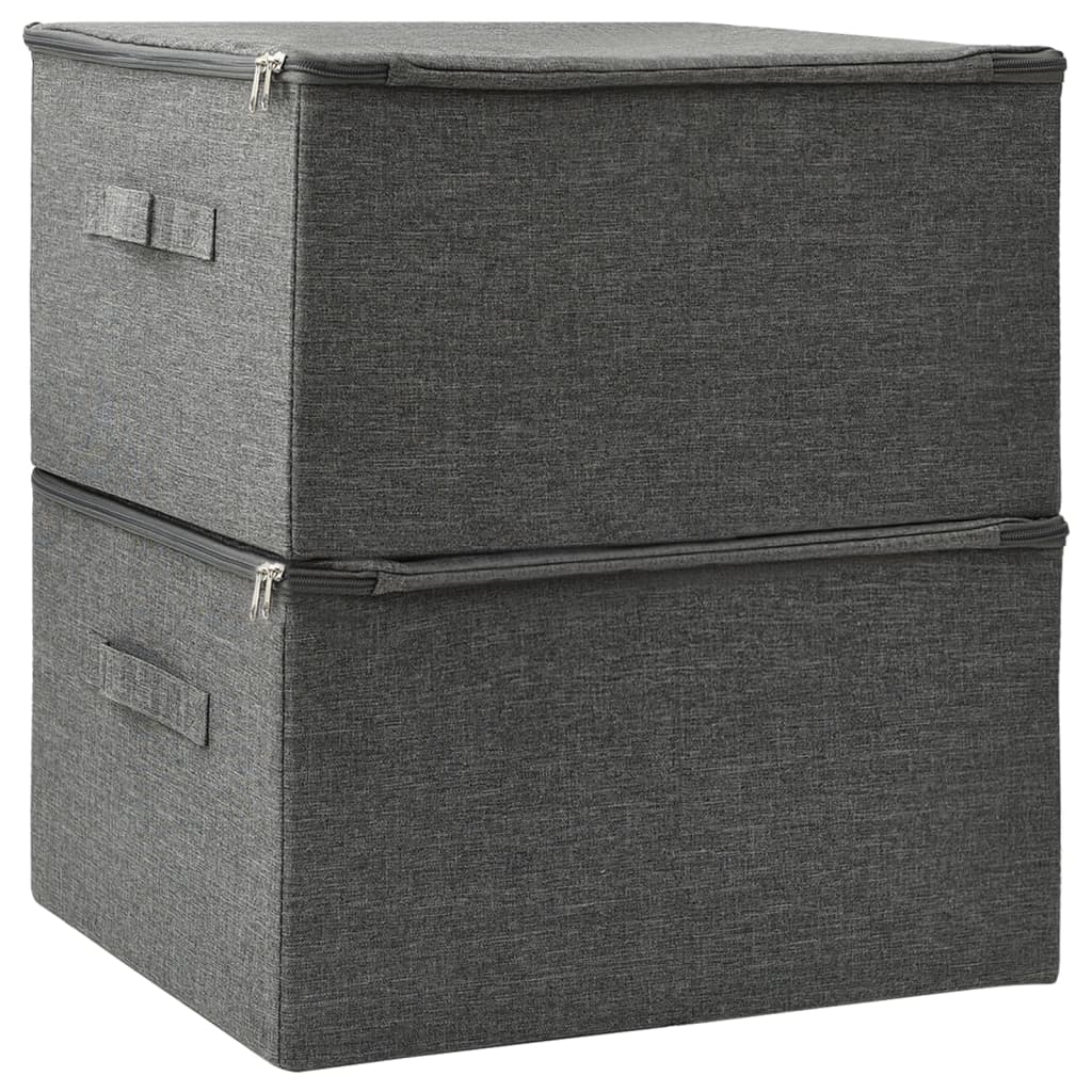 Storage Boxes 2 Pcs Fabric 43X34X23 Cm