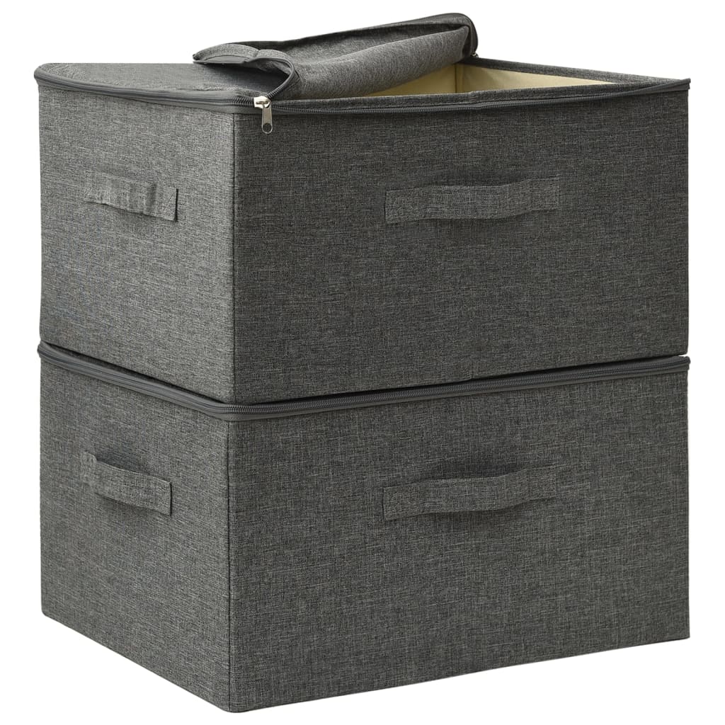 Storage Boxes 2 Pcs Fabric 43X34X23 Cm