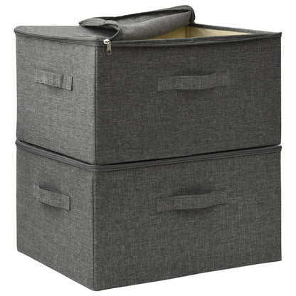 Storage Boxes 2 Pcs Fabric 43X34X23 Cm