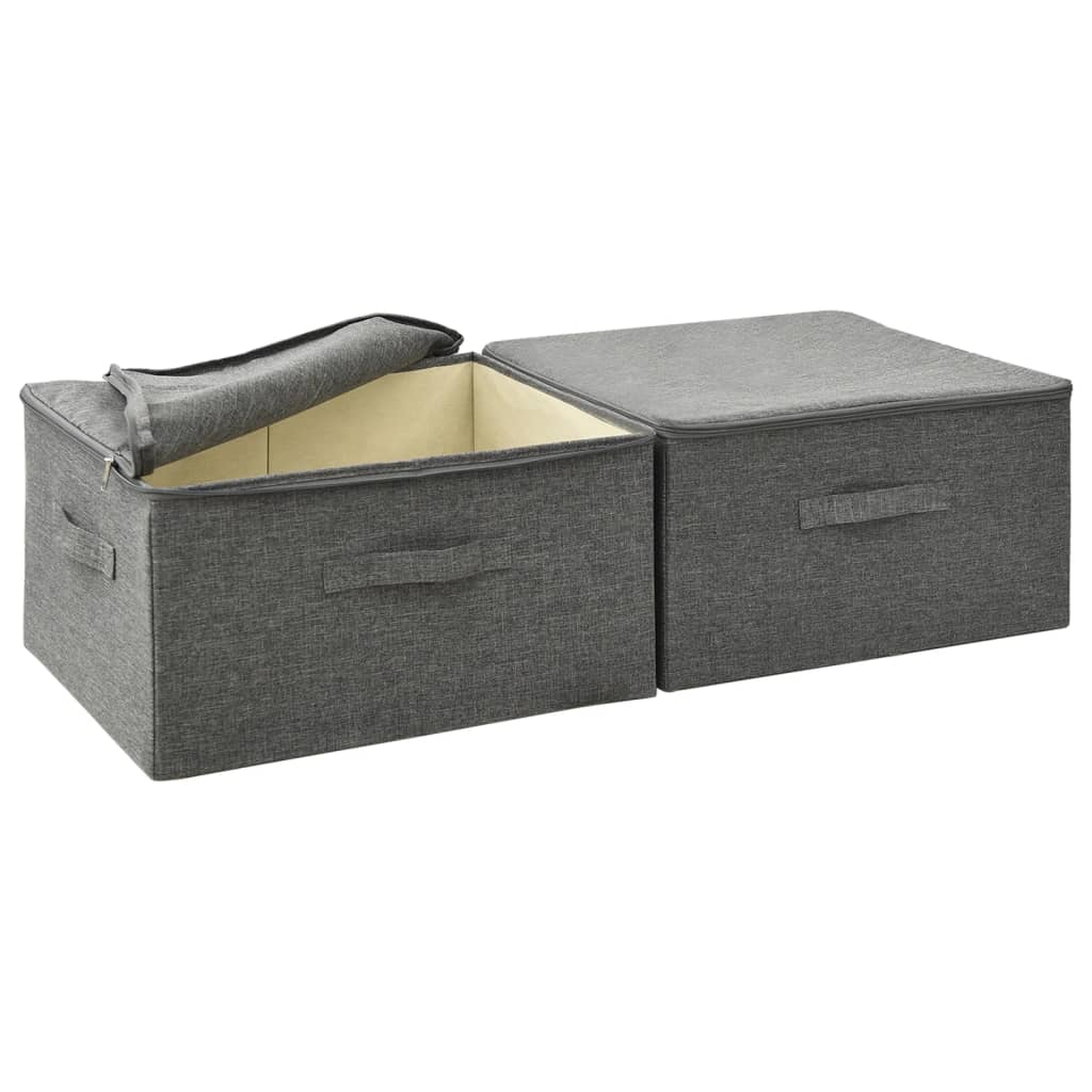 Storage Boxes 2 Pcs Fabric 43X34X23 Cm