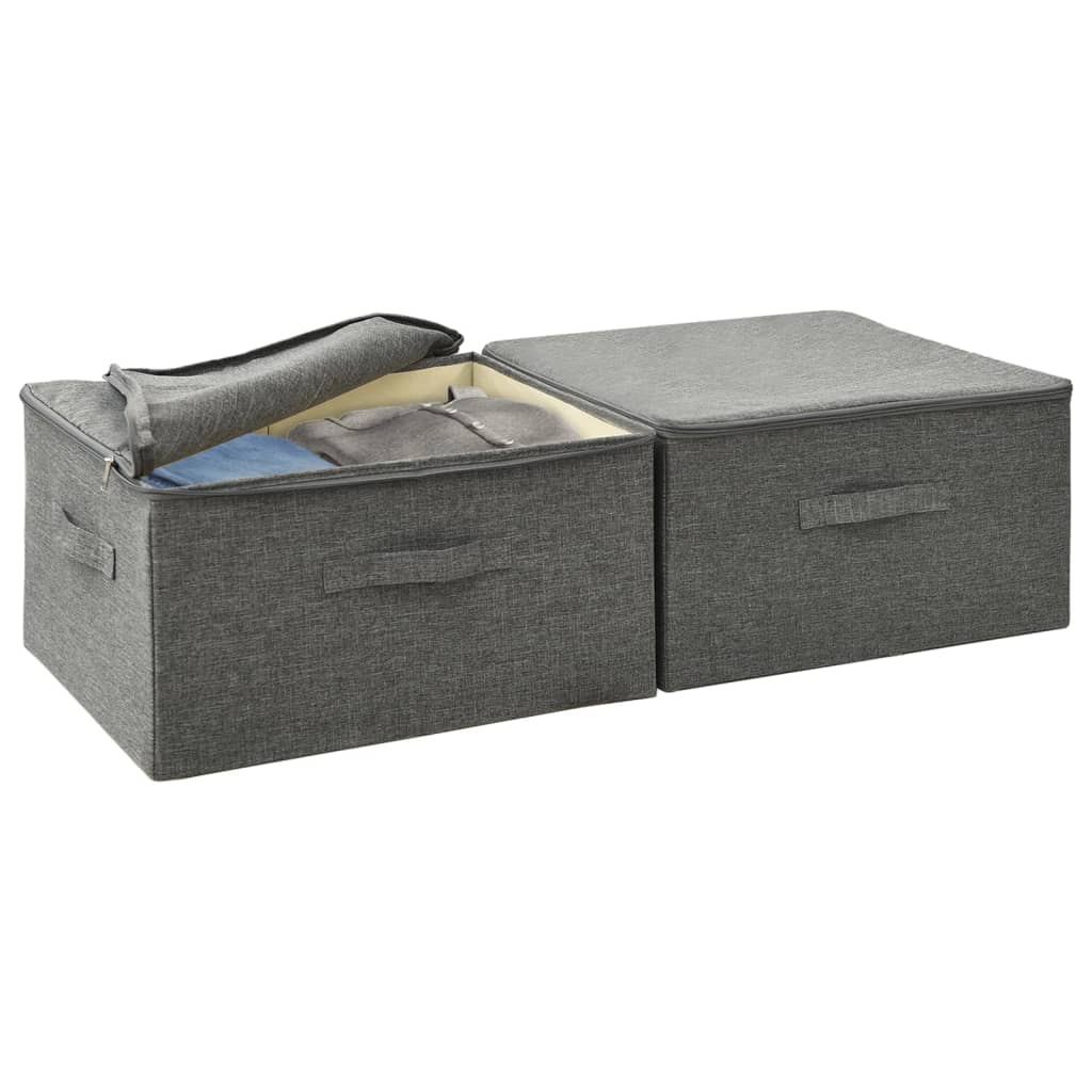 Storage Boxes 2 Pcs Fabric 43X34X23 Cm