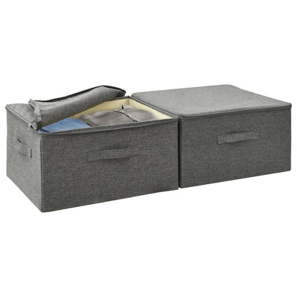 Storage Boxes 2 Pcs Fabric 43X34X23 Cm