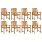 Garden Chairs 6 Pcs Solid Wood Acacia