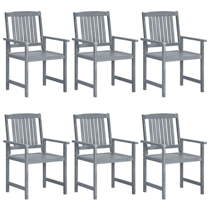 Garden Chairs 6 Pcs Solid Wood Acacia