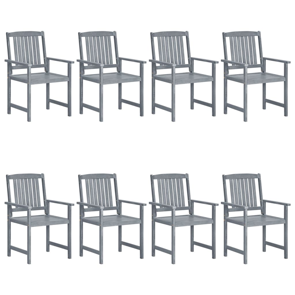 Garden Chairs 6 Pcs Solid Wood Acacia