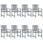 Garden Chairs 6 Pcs Solid Wood Acacia