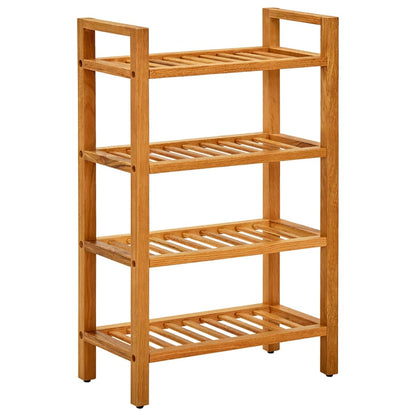 Shoe Rack With 2 Shelves 50X27X Solid Oak Wood